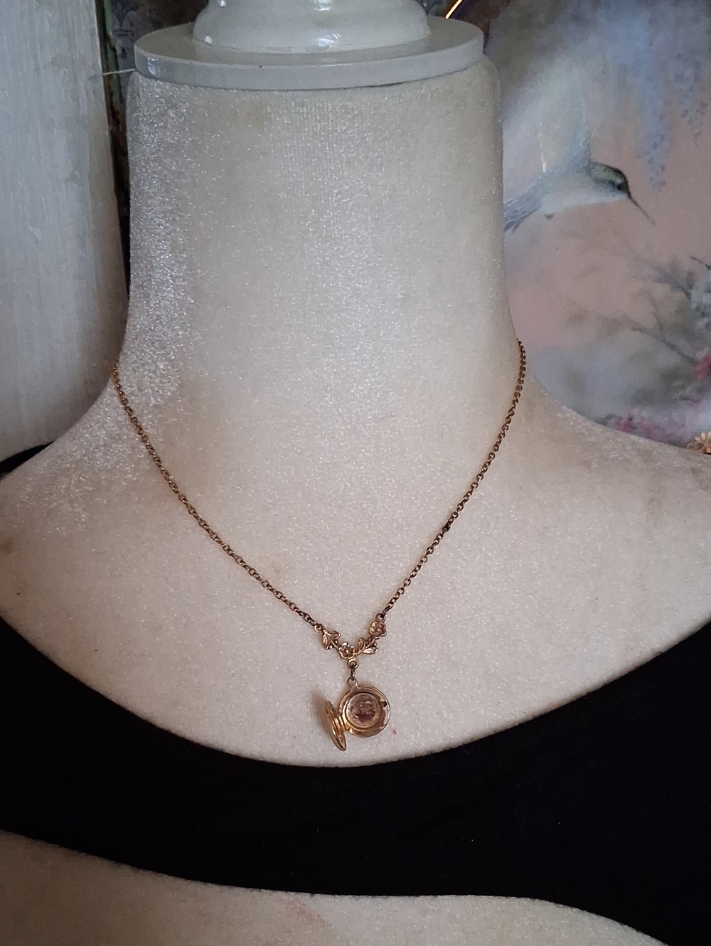 Gold-Tone Locket Pendant Necklace - Women Jewelry